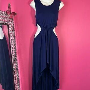 Super cute cut out high low tank dress new